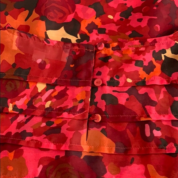 NWT Ann Taylor Loft floral blouse - Picture 7 of 8